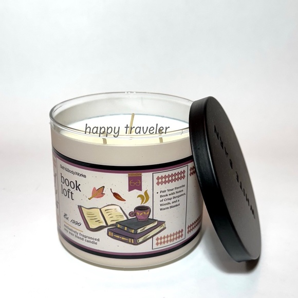 BOOK LOFT 3 Wick Candle - Picture 4 of 6